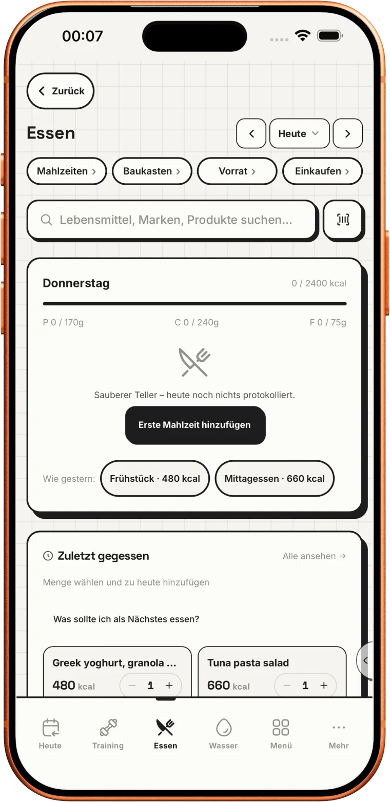 Lebensmittel in Sekunden erfassen