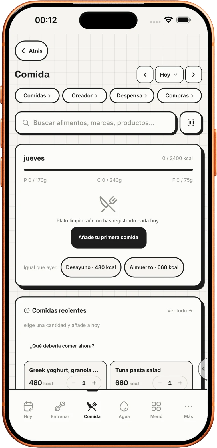 Anota comida en segundos