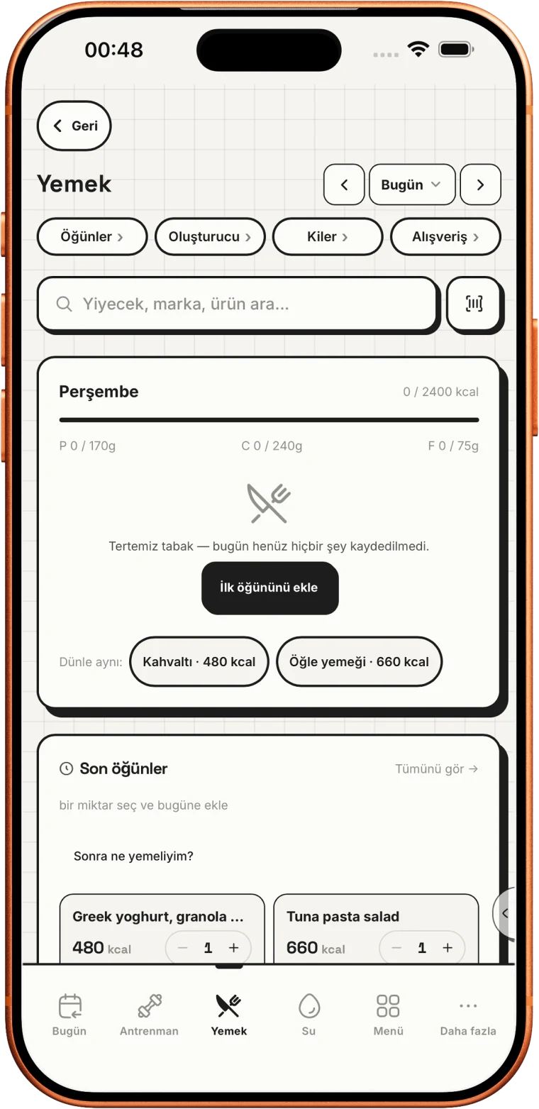 Yemeği saniyeler içinde kaydet